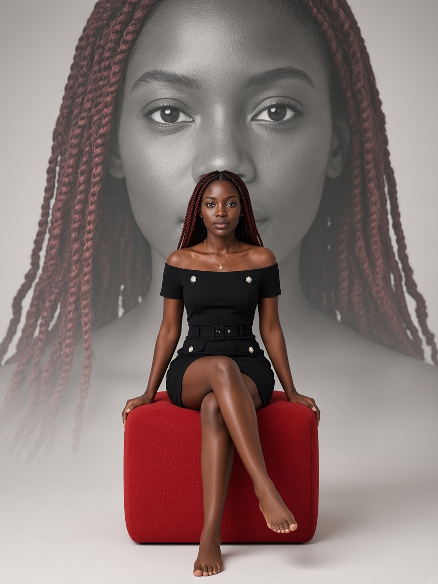 Aperçu du style Double exposition robe noire