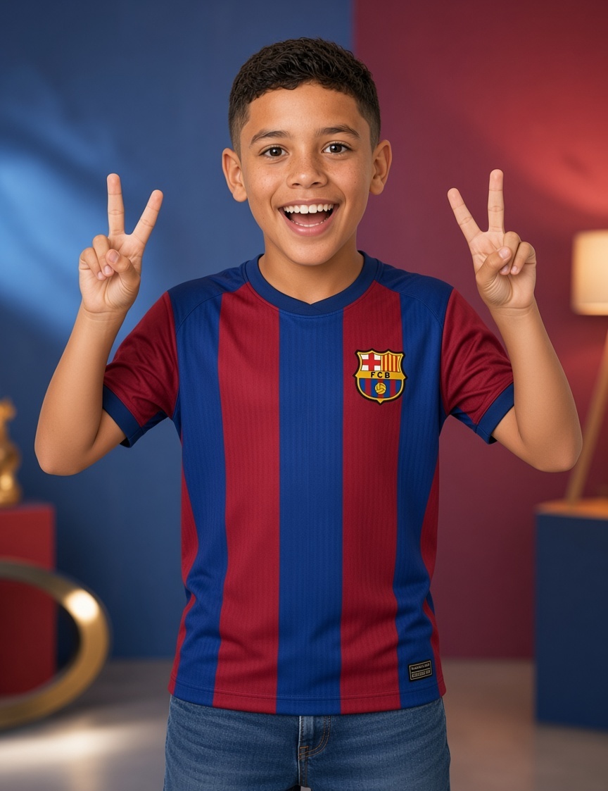 Aperçu du style Maillot Barcelone 26/27 — Enfant